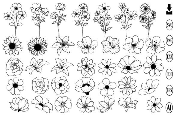 Download Flowers Svg Bundle, Flower Svg, Floral - Flora Collection