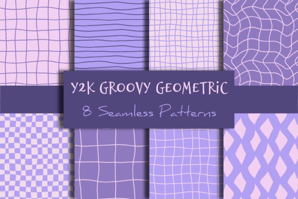 Download Y2k Groovy Geometric Seamless Patterns - Geometric seamless patterns Collection