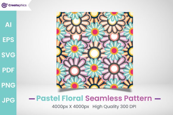 Download Pastel Seamless Floral Pattern Freebie - Flora Collection