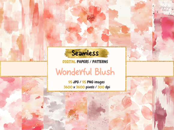 Download Wonderful Blush Seamless Digital Papers - Digital papers Collection