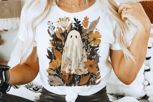 Download Halloween Floral Fall Ghost Boho PNG - Flora Collection