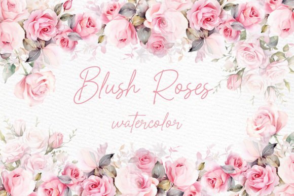 Download Watercolor Roses Clipart Blush Floral - Flora Collection