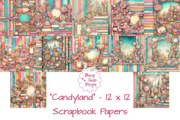 Download Candyland 12x12 Inch Scrapbook Papers - Scrapbook Collection