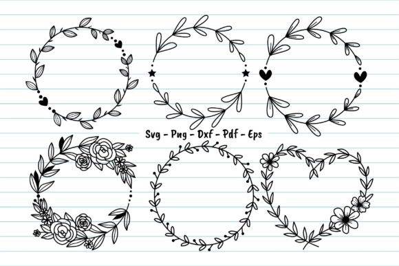 Download Floral Round Fram Svg, Floral Wreath Svg - Flora Collection