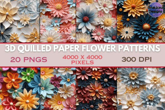 Download 3D Quilled Paper Flower Patterns - Premium Resources
