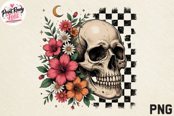 Download Floral Skull PNG, Gothic Halloween Skull - Flora Collection