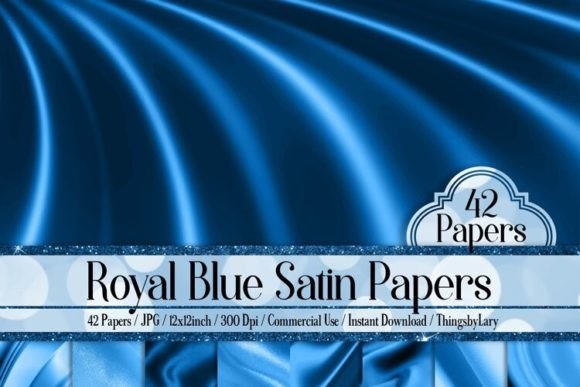 Download Royal Blue Luxury Silk Satin Papers - Blue Collection