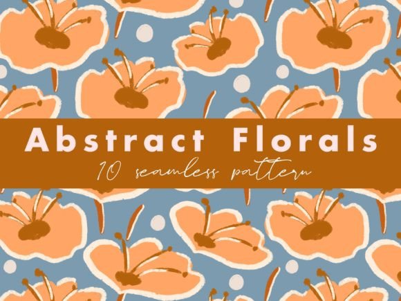Download Abstract Floral Seamless Pattern Repeats - Flora Collection
