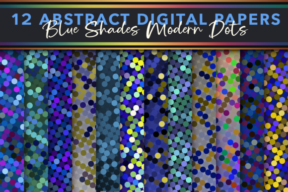 Download Blue Wallpaper Modern Polka Dots Papers - Blue Collection