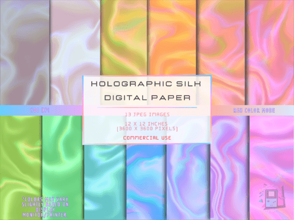 Download Holographic Silk Set I Digital Papers - Digital papers Collection