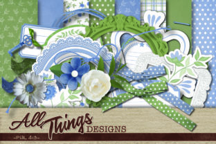 Download Forget Me Not Digital Scrapbook Kit - Scrapbook Collection