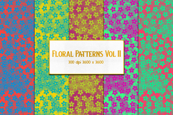 Download Cute Floral Pattern Textures - Vol II - Cute floral pattern Collection