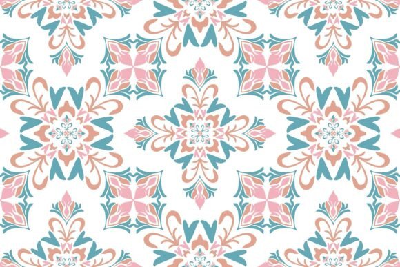 Download Ethnic Floral Chintz Fabric Pattern - Flora Collection