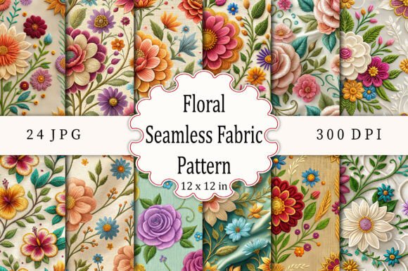 Download Floral Seamless Fabric Pattern - Flora Collection