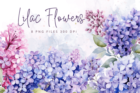 Download Watercolor Lilac Flowers Purple Floral - Flora Collection