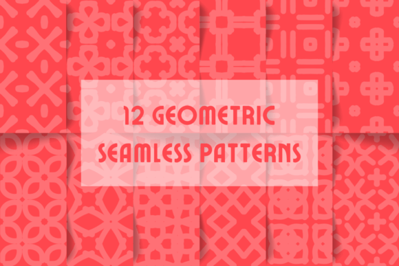Download Red Geometric Seamless Patterns - Geometric seamless patterns Collection