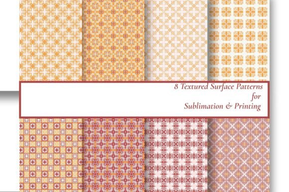 Download 8 Warm Retro Geometric Seamless Patterns - Geometric seamless patterns Collection